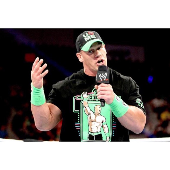 WWE John Cena Neon ‘Never Give Up’ T-Shirt - Picture 4 of 4